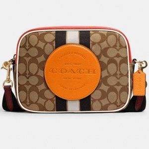 New) Signature Canvas Camera Bag w/coach patch